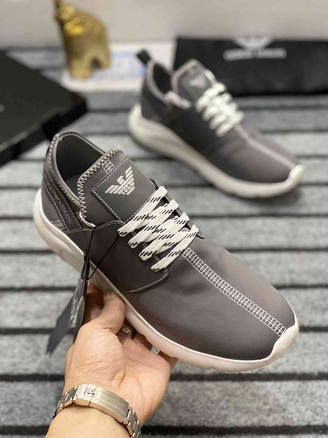 Armani Lace Up Sneaker For Men in 260144