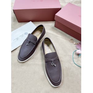 $89.00,Loro Piana Summer Charms Walk Suede Moccasins Loafer For Men # 263022