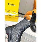 Fendi FF Domino Cap Toe Combat Boot For Women # 262826, cheap Fendi Boots