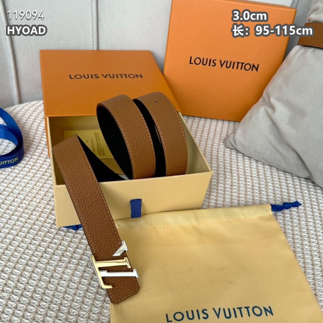 Louis Vuitton 3.0cm Width Belts # 263991