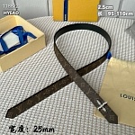 Louis Vuitton 2.5cm Width Belts  # 263988
