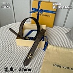 Louis Vuitton 2.5cm Width Belts  # 263989, cheap LouisVuitton Belts