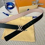 Louis Vuitton 3.0cm Width Belts  # 263996, cheap LouisVuitton Belts