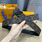 Louis Vuitton 4.0cm Width Belts  # 264043, cheap LouisVuitton Belts