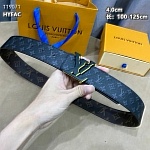 Louis Vuitton 4.0cm Width Belts  # 264044, cheap LouisVuitton Belts