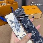 Louis Vuitton 4.0cm Width Belts  # 264045, cheap LouisVuitton Belts