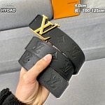 Louis Vuitton 4.0cm Width Belts  # 264046, cheap LouisVuitton Belts