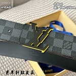 Louis Vuitton 4.0cm Width Belts  # 264065, cheap LouisVuitton Belts