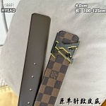 Louis Vuitton 4.0cm Width Belts  # 264066, cheap LouisVuitton Belts