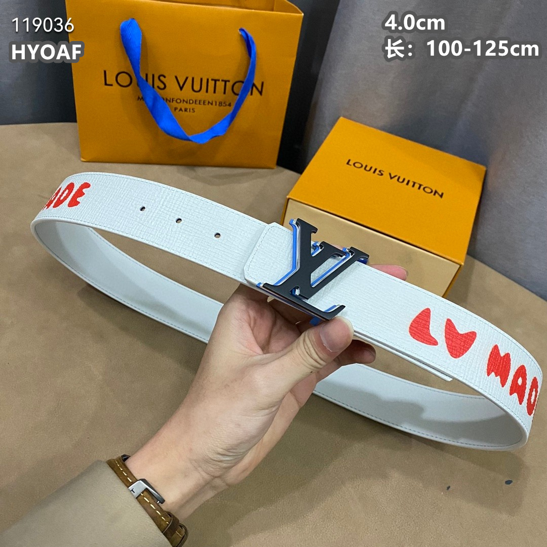 4.0 cm Louis Vuitton Belts For Men # 264168