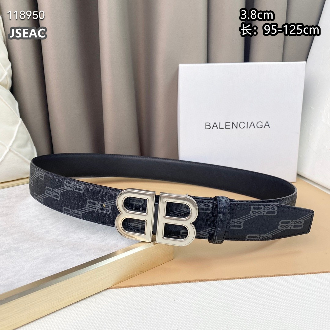 3.8 cm Width Balenciaga Belts For Men # 264277