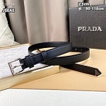 2.5 cm Width Prada Belts For Women # 264437, cheap Mont Blanca Belts