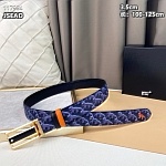 3.5 cm Width Mont Blanca Belts For Women # 264444, cheap Mont Blanca Belts