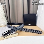 3.5 cm Width Mont Blanca Belts For Women # 264445, cheap Mont Blanca Belts