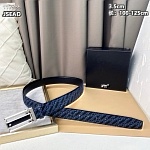 3.5 cm Width Mont Blanca Belts For Women # 264446, cheap Mont Blanca Belts