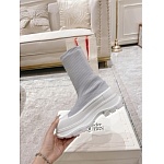 Alexander McQueen Tread ribbed knit ankle For Women # 264762, cheap Alexander McQueen