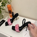 Alexander Wang Julie Scrunchie Strap Velvet Sandal # 264863, cheap Alexander Wang