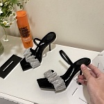 Alexander Wang Julie Scrunchie Strap Velvet Sandal # 264866, cheap Alexander Wang
