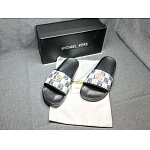 Michael Kors Monogram Print Slides Unisex # 264923, cheap Michael Kors Slipper