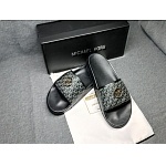 Michael Kors Monogram Print Slides Unisex # 264924, cheap Michael Kors Slipper