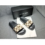 Michael Kors Monogram Print Slides Unisex # 264925, cheap Michael Kors Slipper