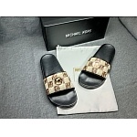 Michael Kors Monogram Print Slides Unisex # 264925, cheap Michael Kors Slipper