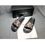 Michael Kors Monogram Print Slides Unisex # 264926, cheap Michael Kors Slipper
