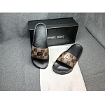 Michael Kors Monogram Print Slides Unisex # 264926, cheap Michael Kors Slipper