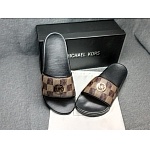 Michael Kors Monogram Print Slides Unisex # 264926, cheap Michael Kors Slipper