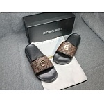 Michael Kors Monogram Print Slides Unisex # 264928, cheap Michael Kors Slipper