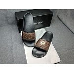 Michael Kors Monogram Print Slides Unisex # 264928, cheap Michael Kors Slipper