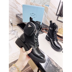 $98.00,Prada High Top Sneaker with Ankle Pouch For Women # 265390