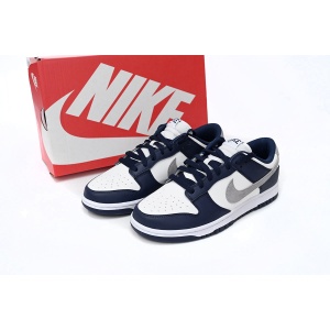 $92.00,Nike Dunk Summit White Midnight Navy Sneakers Unisex # 265932