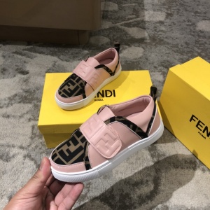 $65.00,Fendi Leather Sneaker For Kids # 266078