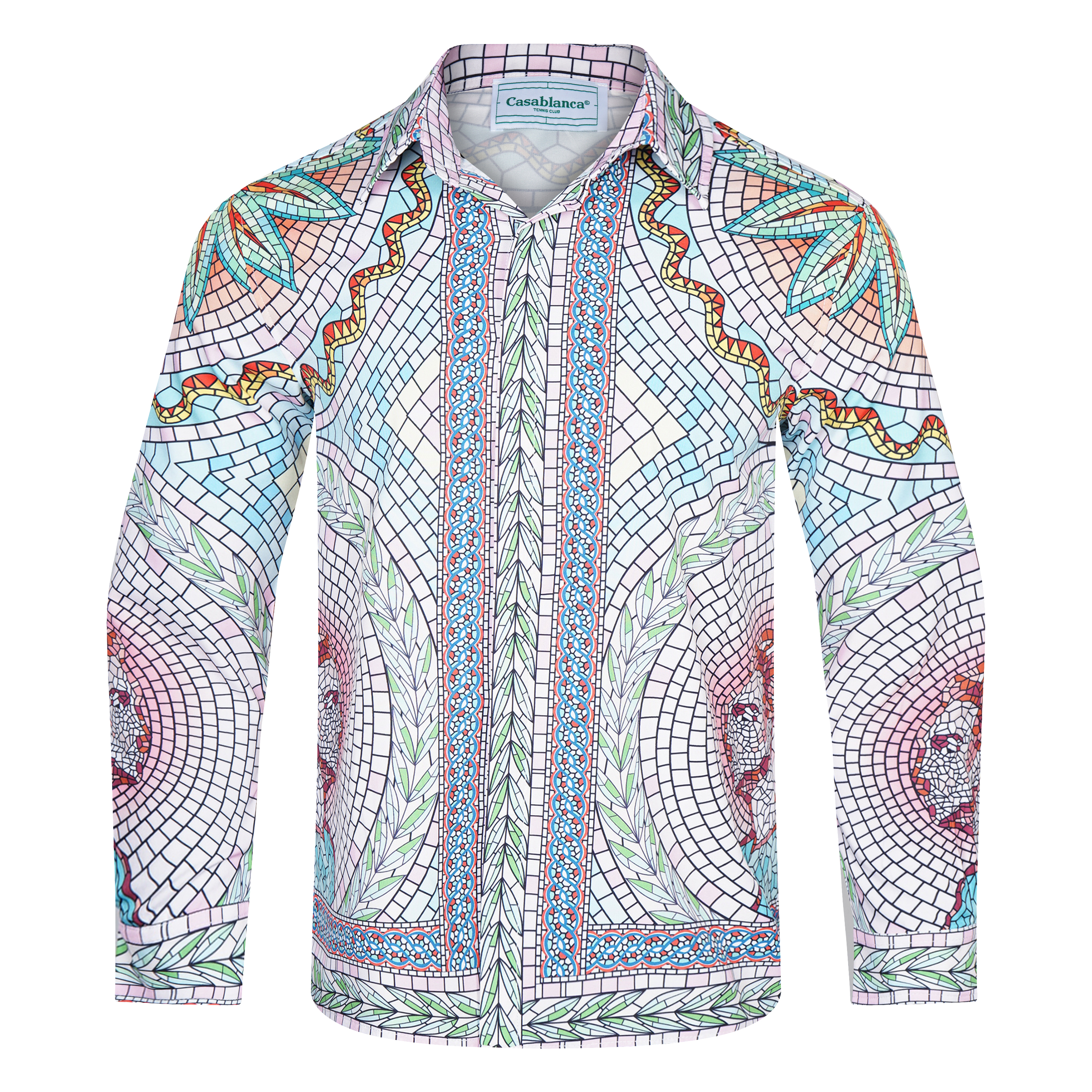 Casablanca Cuban Collar Long Sleeve Shirts For Men # 265742