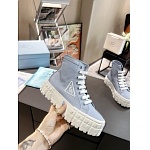 Prada Double Heel High Top Platform Sneakers For Women # 265314