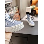 Prada Double Heel High Top Platform Sneakers For Women # 265314, cheap Prada Women