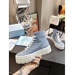 Prada Double Heel High Top Platform Sneakers For Women # 265314, cheap Prada Women