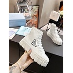 Prada Double Heel High Top Platform Sneakers For Women # 265315, cheap Prada Women