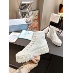 Prada Double Heel High Top Platform Sneakers For Women # 265315, cheap Prada Women