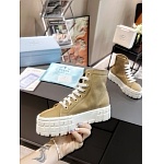 Prada Double Heel High Top Platform Sneakers For Women # 265316, cheap Prada Women