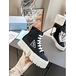 Prada Double Heel High Top Platform Sneakers For Women # 265317, cheap Prada Women