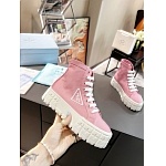 Prada Double Heel High Top Platform Sneakers For Women # 265318, cheap Prada Women