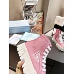 Prada Double Heel High Top Platform Sneakers For Women # 265318, cheap Prada Women