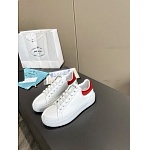 Prada Plain Leather Low Top Sneakers For Women # 265323, cheap Prada Women