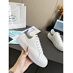 Prada Plain Leather Low Top Sneakers For Women # 265325