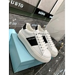 Prada contrasting colored side stripe Low top Sneaker Unisex # 265327, cheap Prada Women