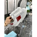 Prada contrasting colored side stripe Low top Sneaker Unisex # 265329, cheap Prada Women