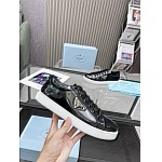 Prada Enameled metal triangle logo Brushed Leather Low Top Sneaker Unisex # 265330, cheap Prada Women
