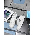 Prada Enameled metal triangle logo Brushed Leather Low Top Sneaker Unisex # 265332, cheap Prada Women